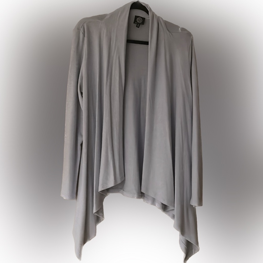 Woman’s Light Blue Cardigan Extra Soft Size Medium Bobeau